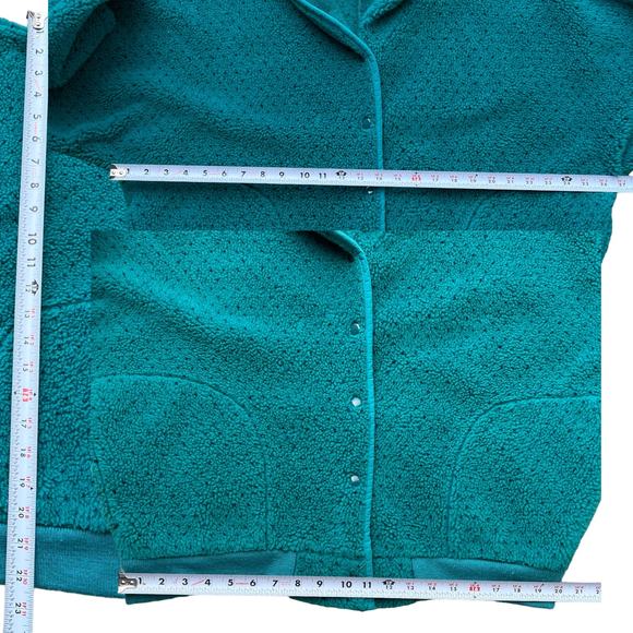 L.L. Bean Fuzzy Bomber Jacket Sz XL - Picture 3 of 6